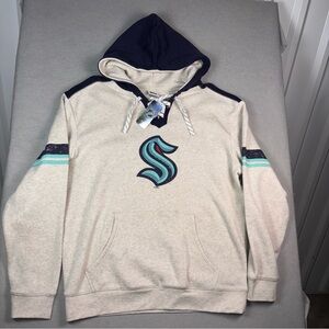 Seattle Kraken NHL Hoodie Sweatshirt Men’s XL New‎ w/ Tags! Vintage Look 🏒🔥